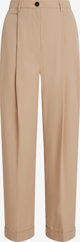 Pantalon TOMMY HILFIGER en beige : devant