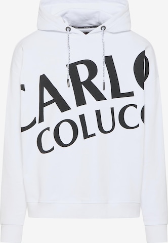 Carlo Colucci Sweatshirt ' Davoodi ' in Wit: voorkant