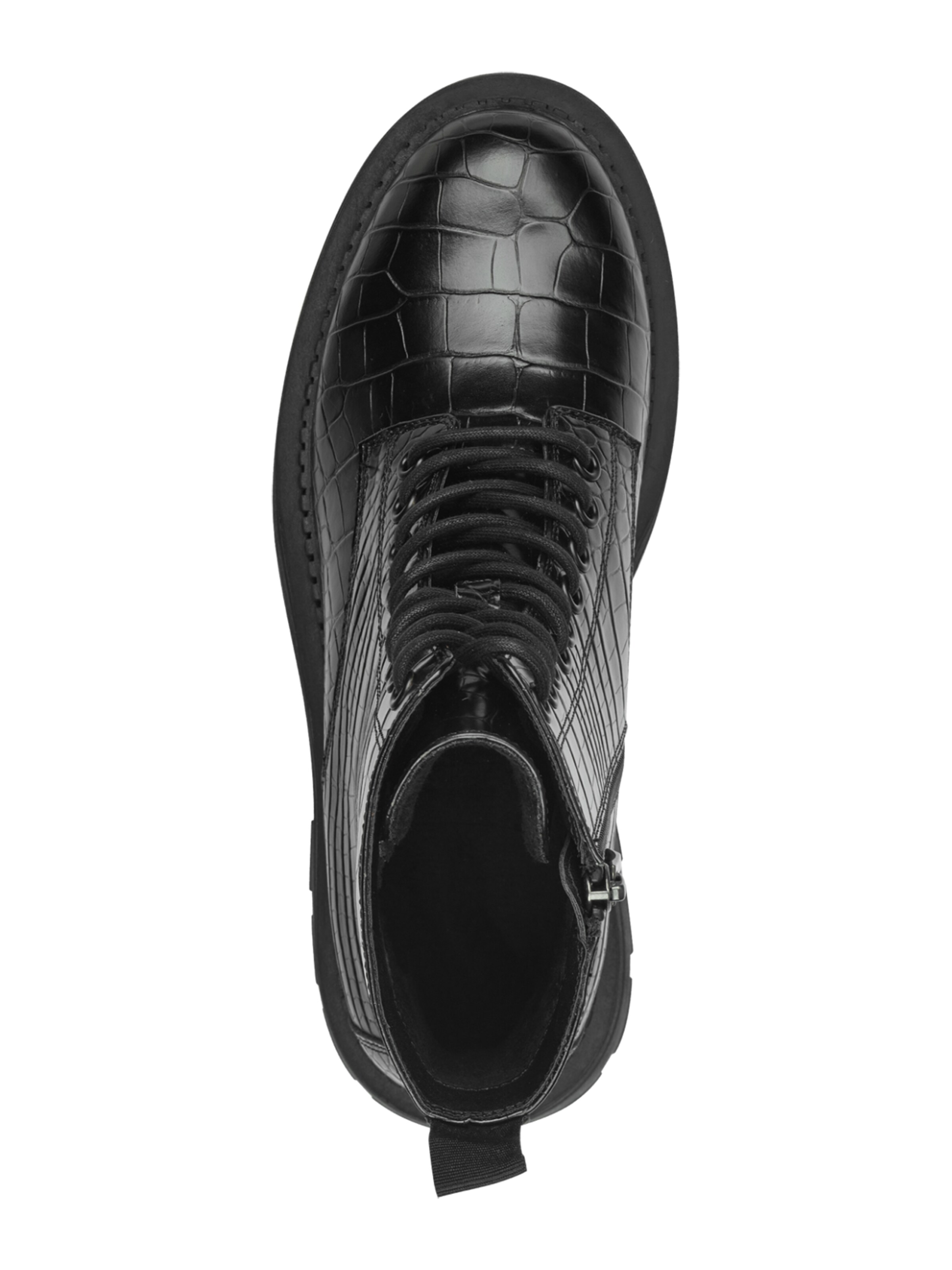 Tamaris Fűzős rövid szárú csizmák - fekete