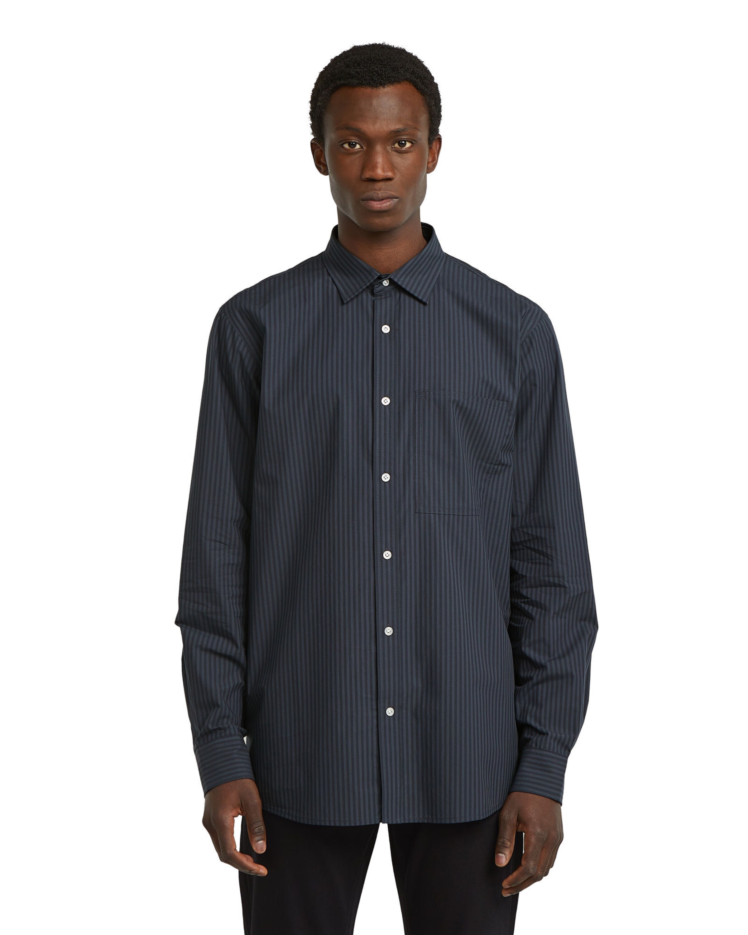 G-STAR Comfort fit Button Up Shirt in Blue: front
