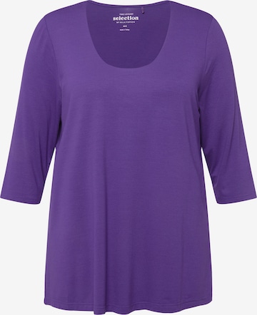 T-shirt Ulla Popken en violet : devant