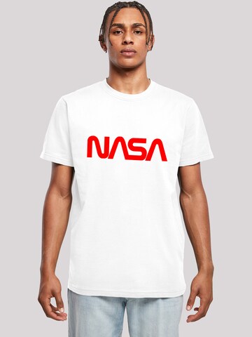 T-Shirt 'Nasa' F4NT4STIC en blanc : devant