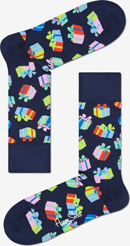 Happy Socks Sokken 'Happy Birthday' in Blauw