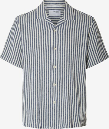 SELECTED HOMME Button Up Shirt in Blue: front