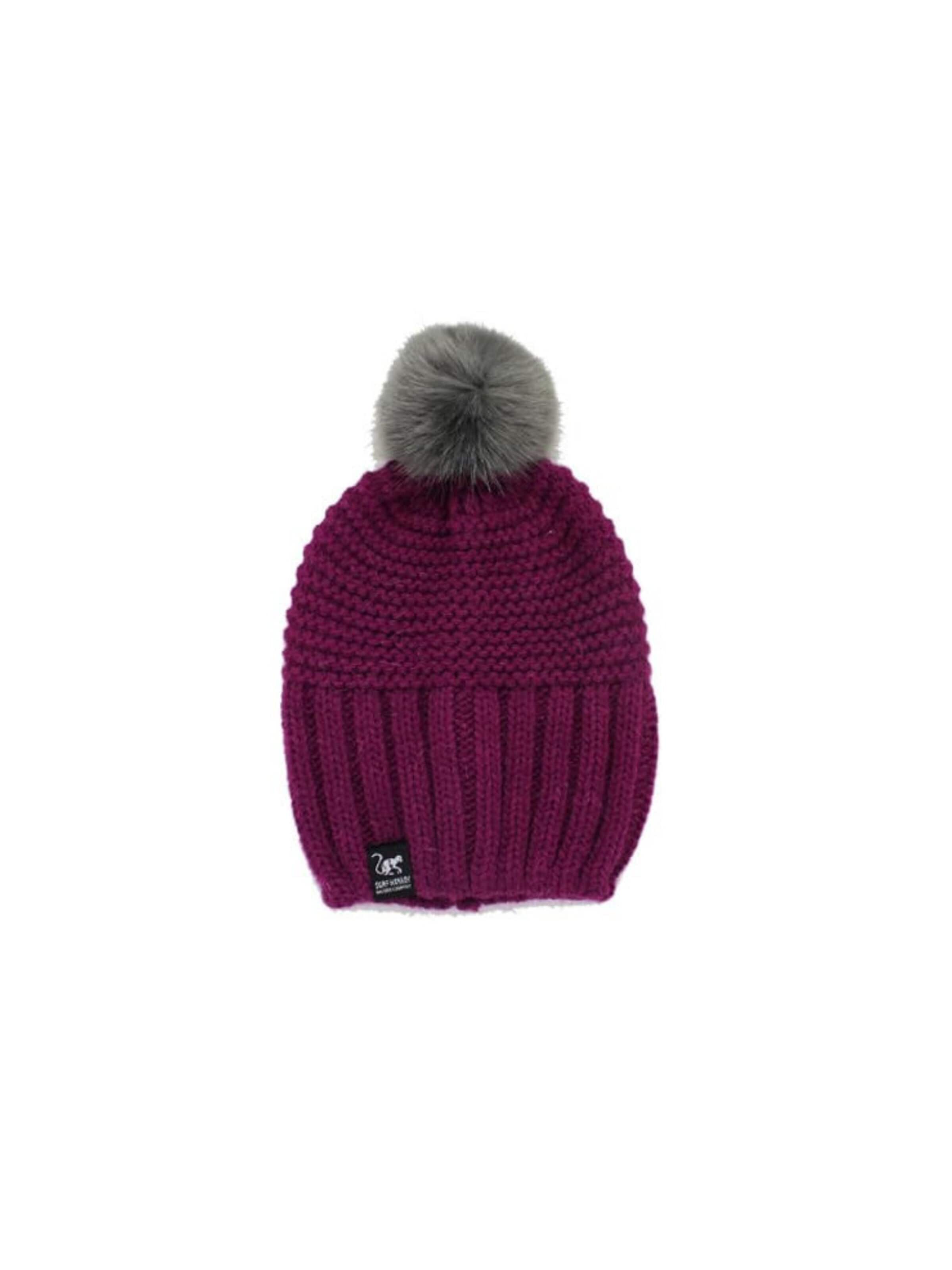Surf Monkey Beanie in Red: front