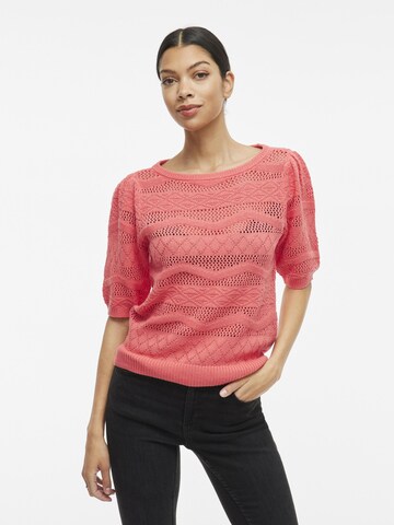 VILA Sweater in Pink: front