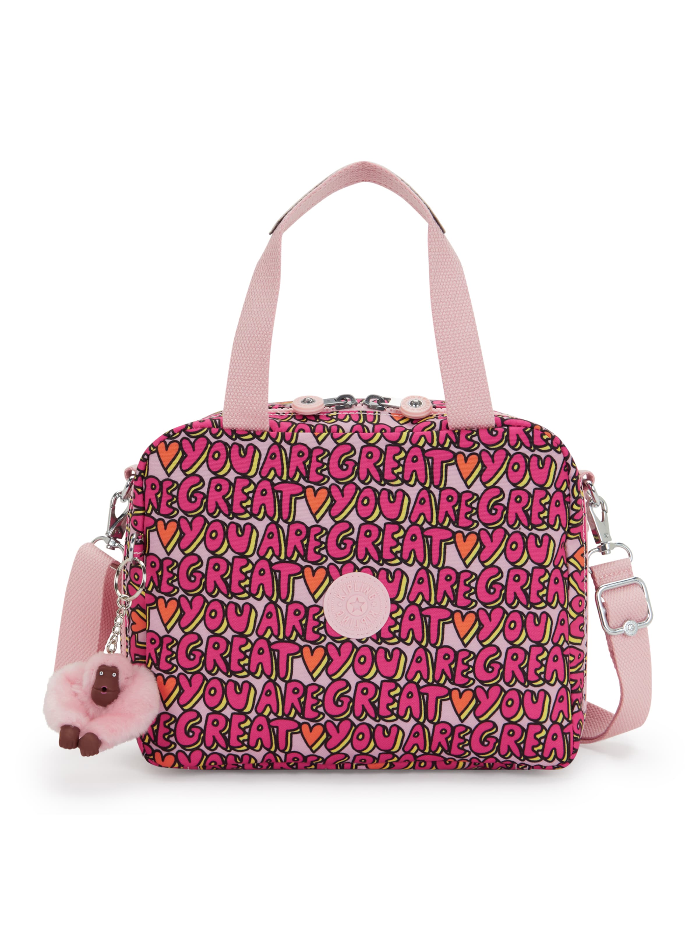 KIPLING - Bolso de mano 'MIYO' en rosa: frente