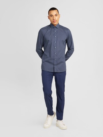 OLYMP Slim fit Overhemd in Blauw