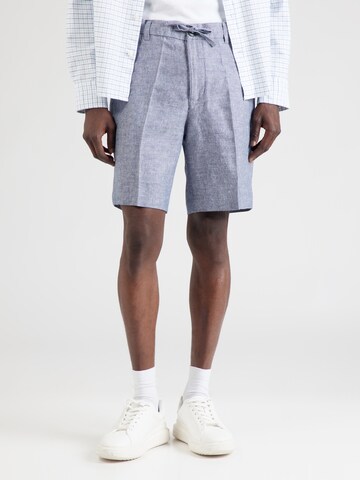 SELECTED HOMME Regular Trousers with creases 'SLHLEROY' in Blue: front