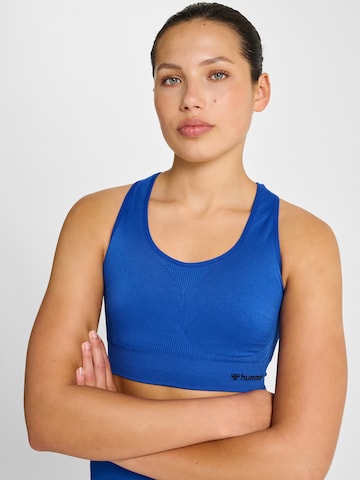 Hummel Bustier Sport bh 'Tif' in Blauw: voorkant