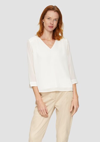 s.Oliver BLACK LABEL Bluse in Beige: Vorderseite