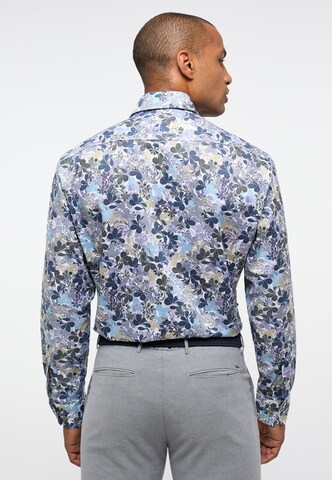 ETERNA Comfort fit Button Up Shirt in Blue