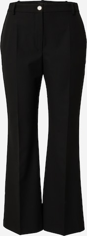 PINKO Bootcut Spodnie w kant 'PIA' w kolorze czarny: przód