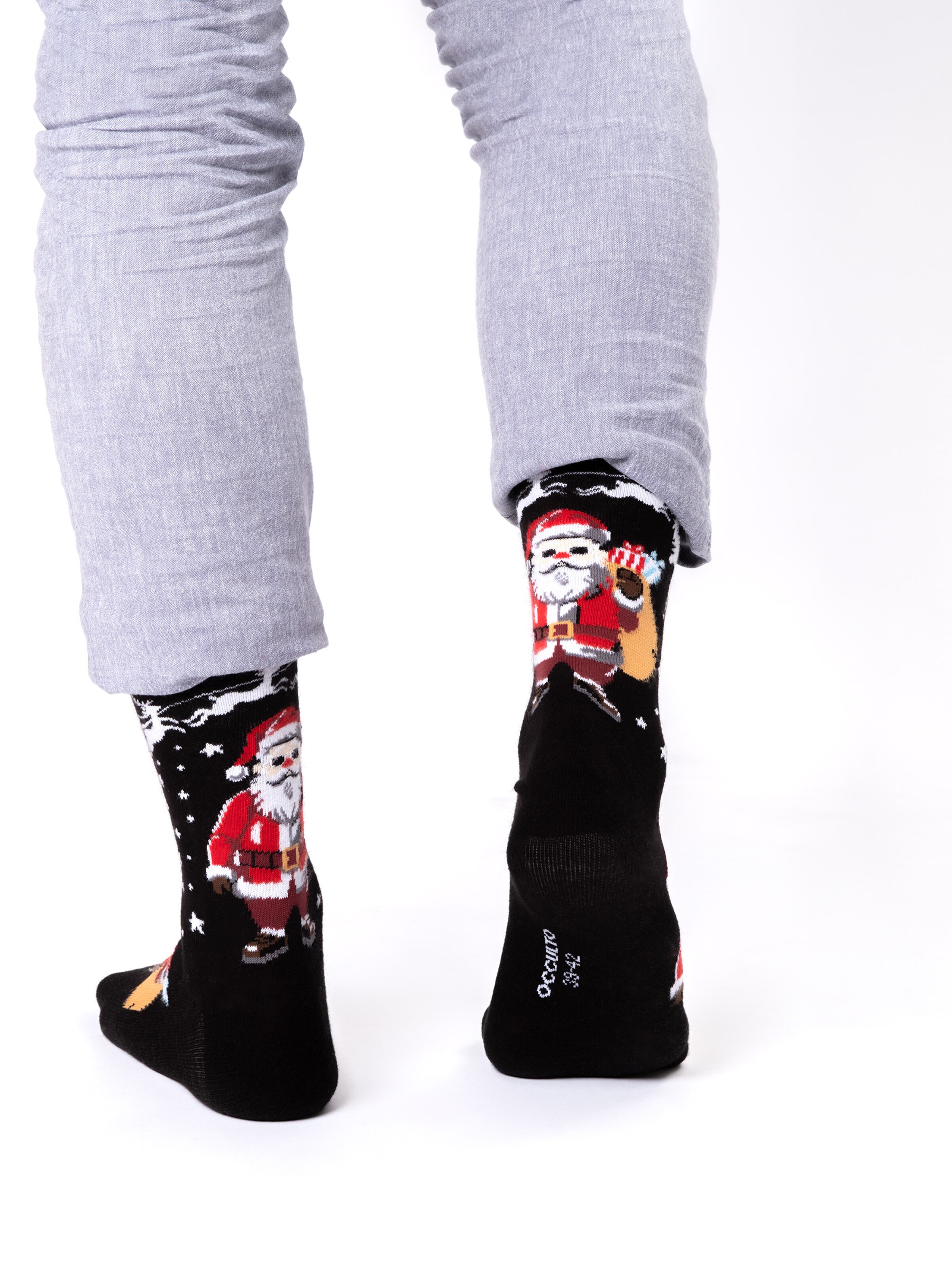 Occulto Socks 'Santa' in Red