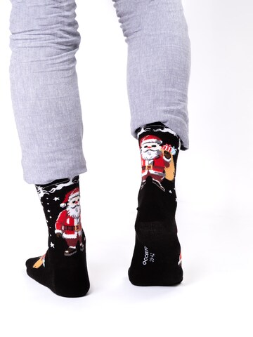 Occulto Socks 'Santa' in Red
