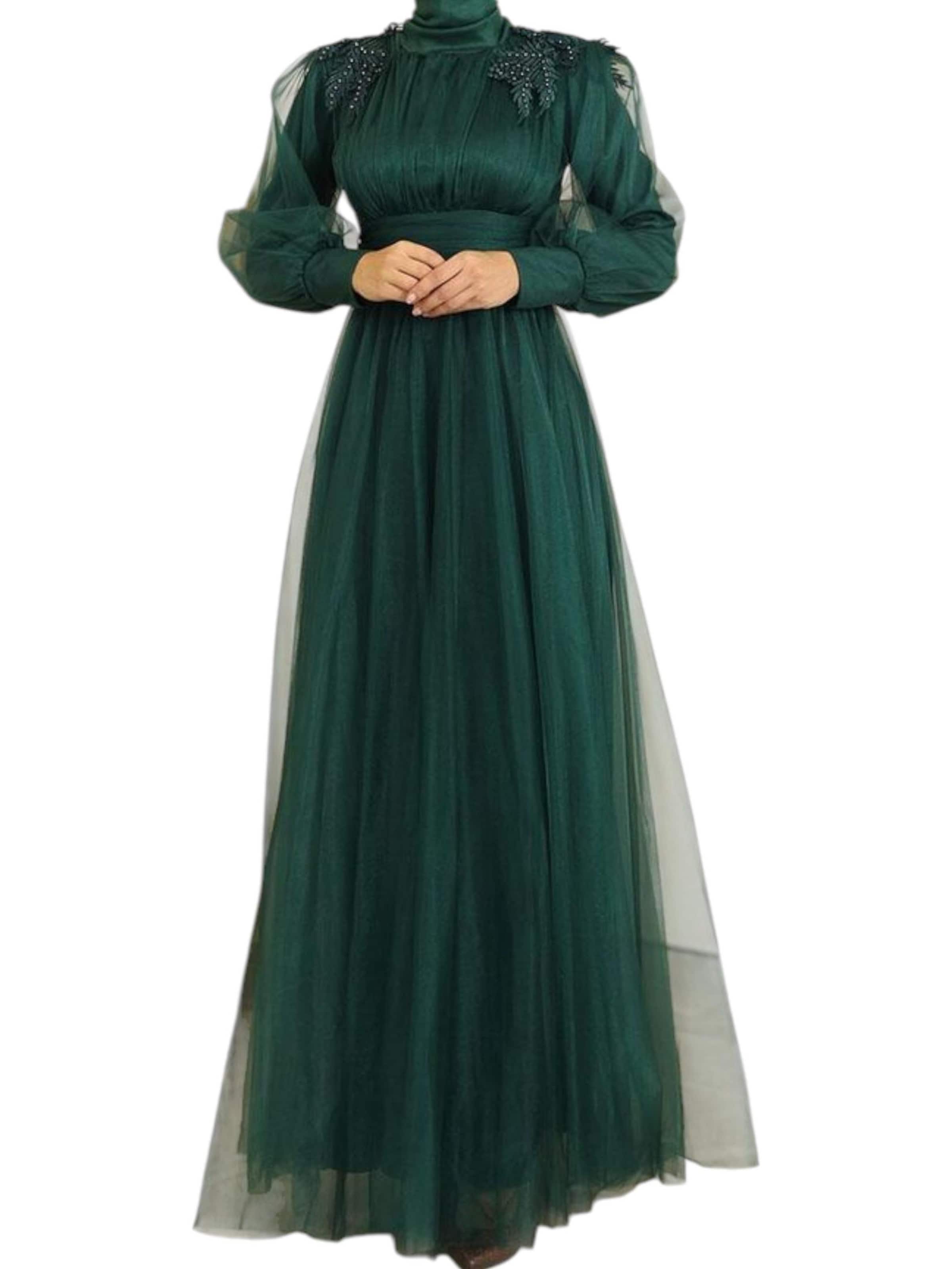 Abito da sera 'MINEL' di fashionshowcase in verde