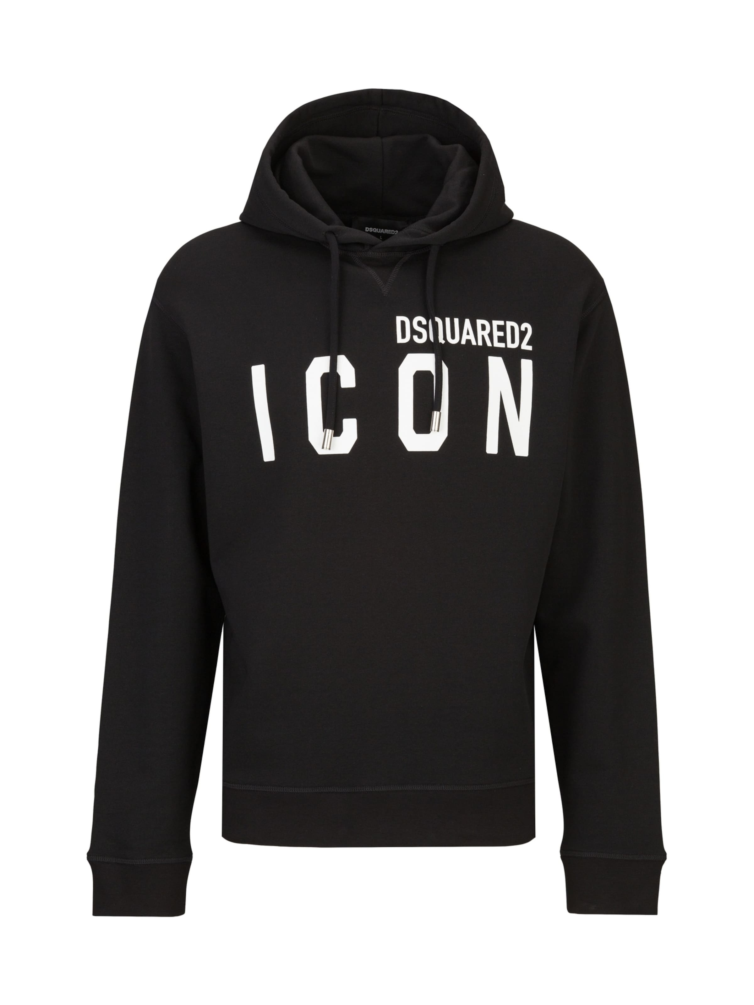 DSQUARED2 Sweatshirt in Schwarz: Vorderseite