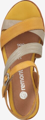 REMONTE Strap Sandals in Yellow