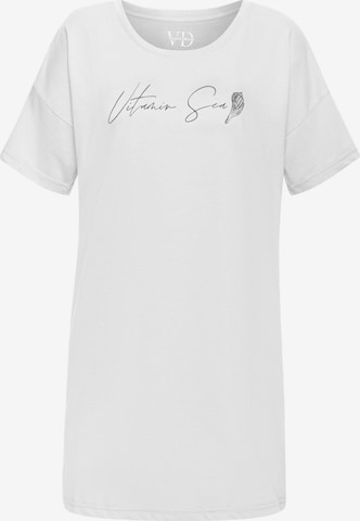 Camicia da notte 'Dreams' di VIVANCE in bianco: frontale