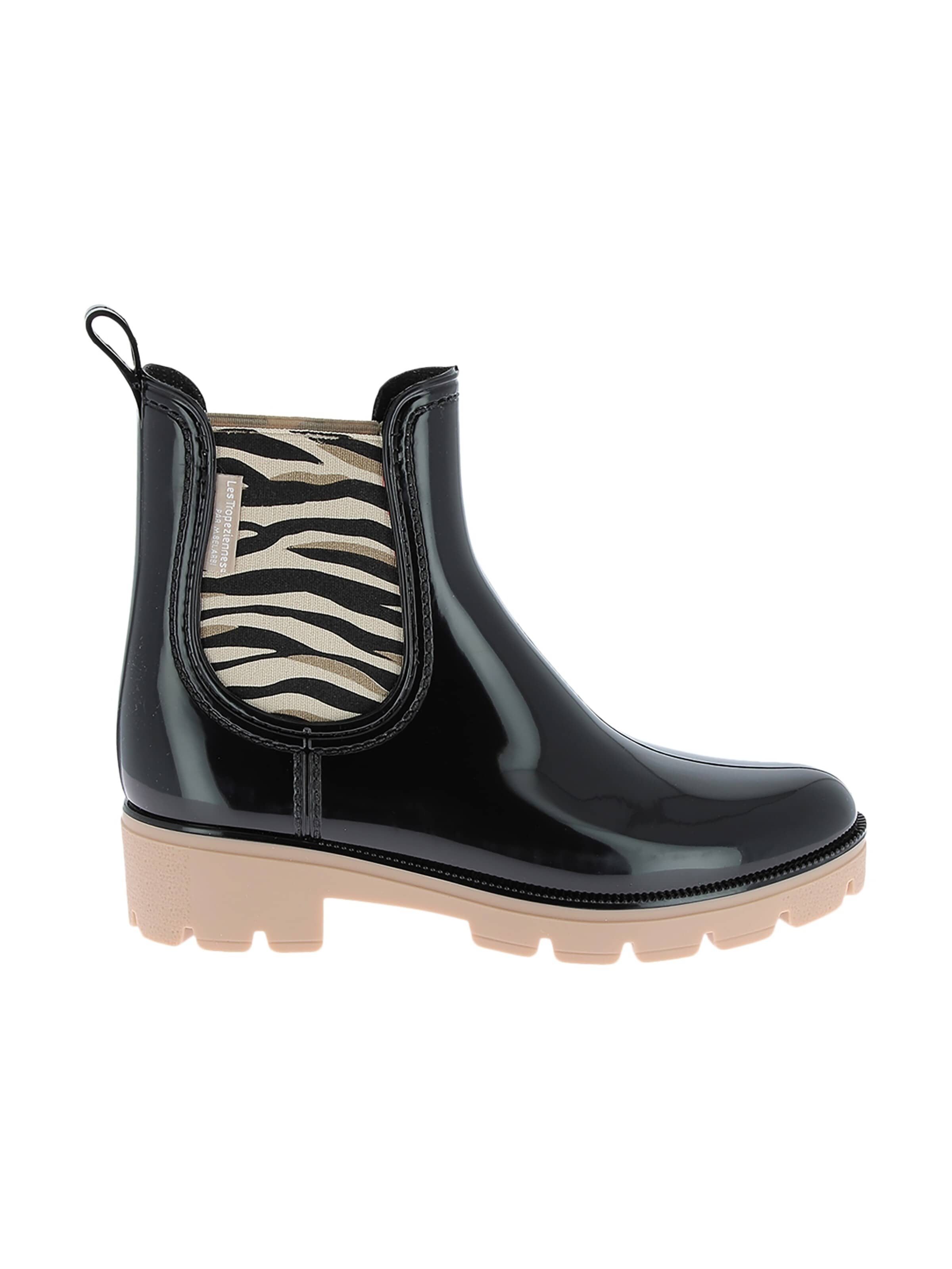 Les Tropéziennes Ankle Boots 'Noura-Stiefeletten zum Hineinschlüpfen von M. Berlarbi'‌ in Schwarz: Vorderseite