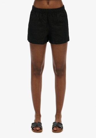 Regular Pantalon Superdry en noir : devant