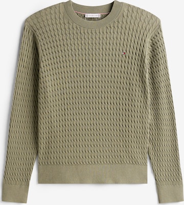 Pull-over Tommy Hilfiger Curve en vert : devant