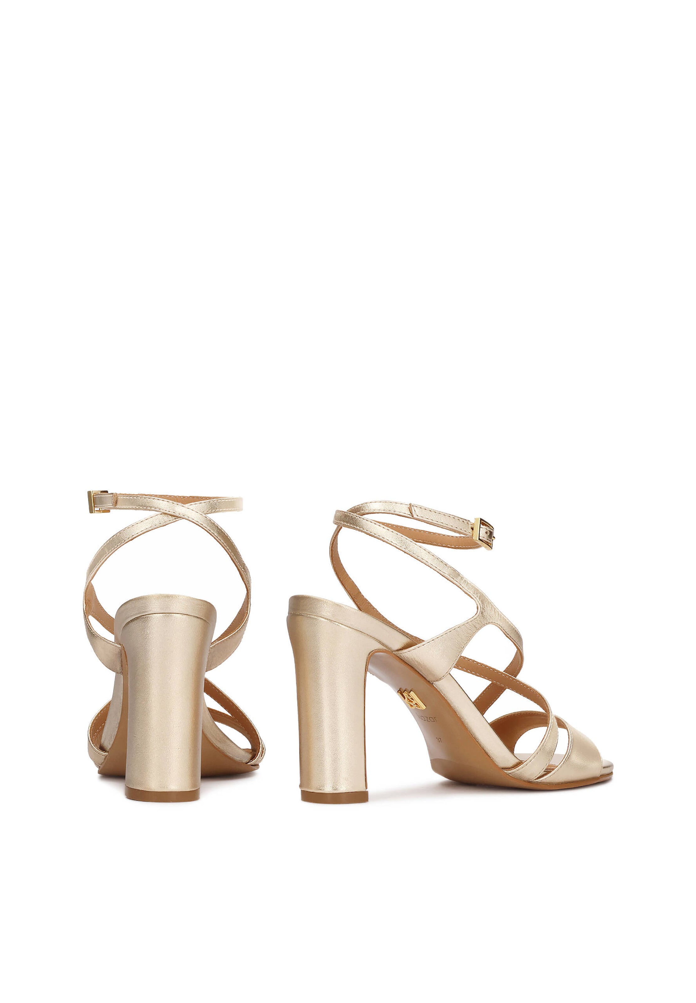 Kazar Páskové sandály – zlatá