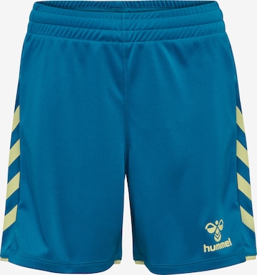 Hummel Workout Pants in Blue: front