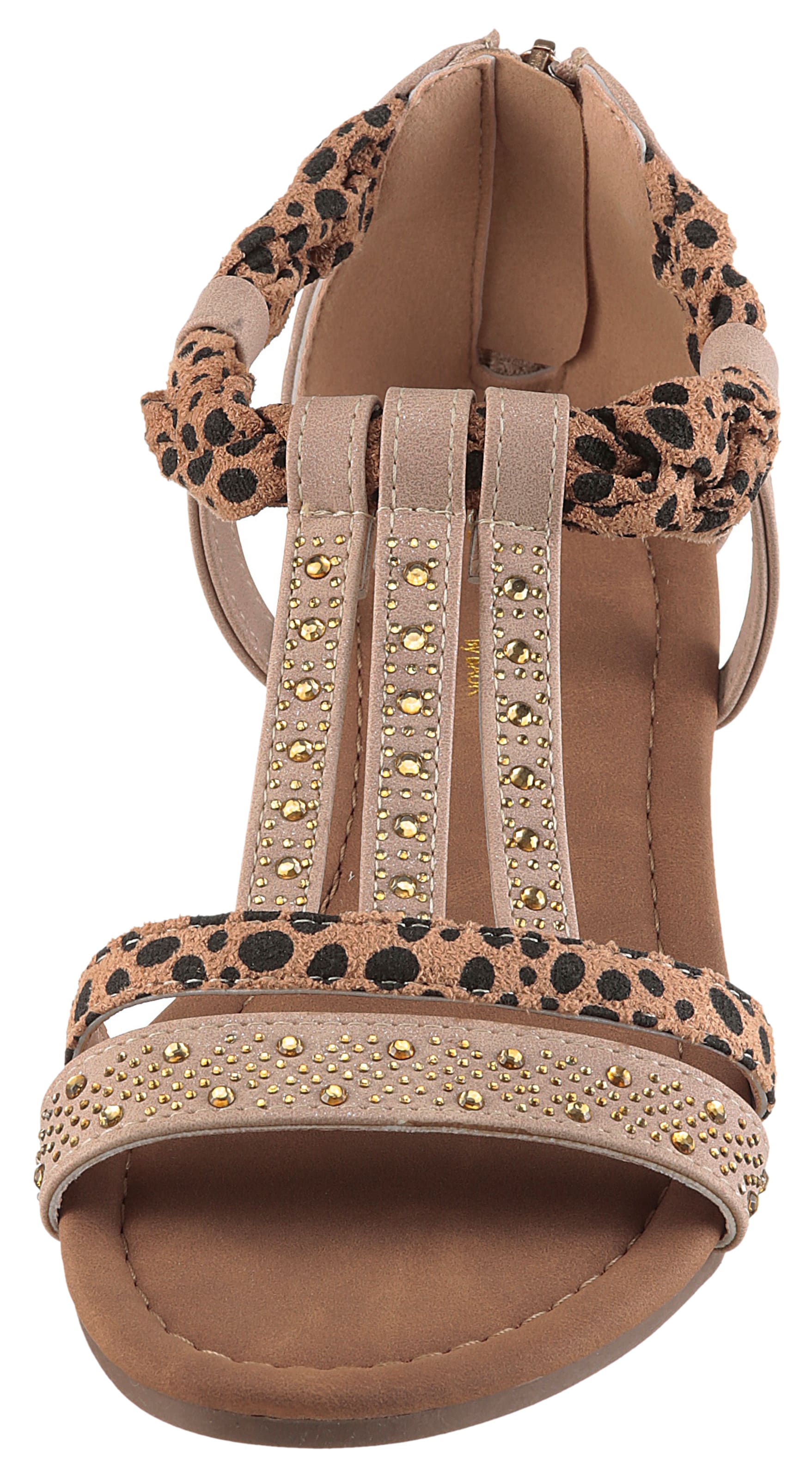 Aniston Strap Sandals in Beige