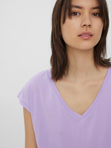 VERO MODA Koszulka 'Filli' w kolorze fioletowy