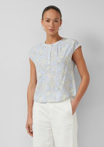 s.Oliver Blouse in Blauw: voorkant