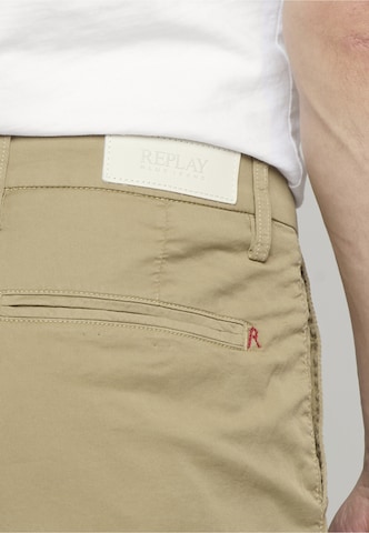 REPLAY Regular Hose 'Benni' in Grün