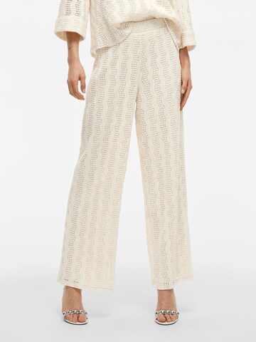 VILA Loosefit Bukser i beige: forside