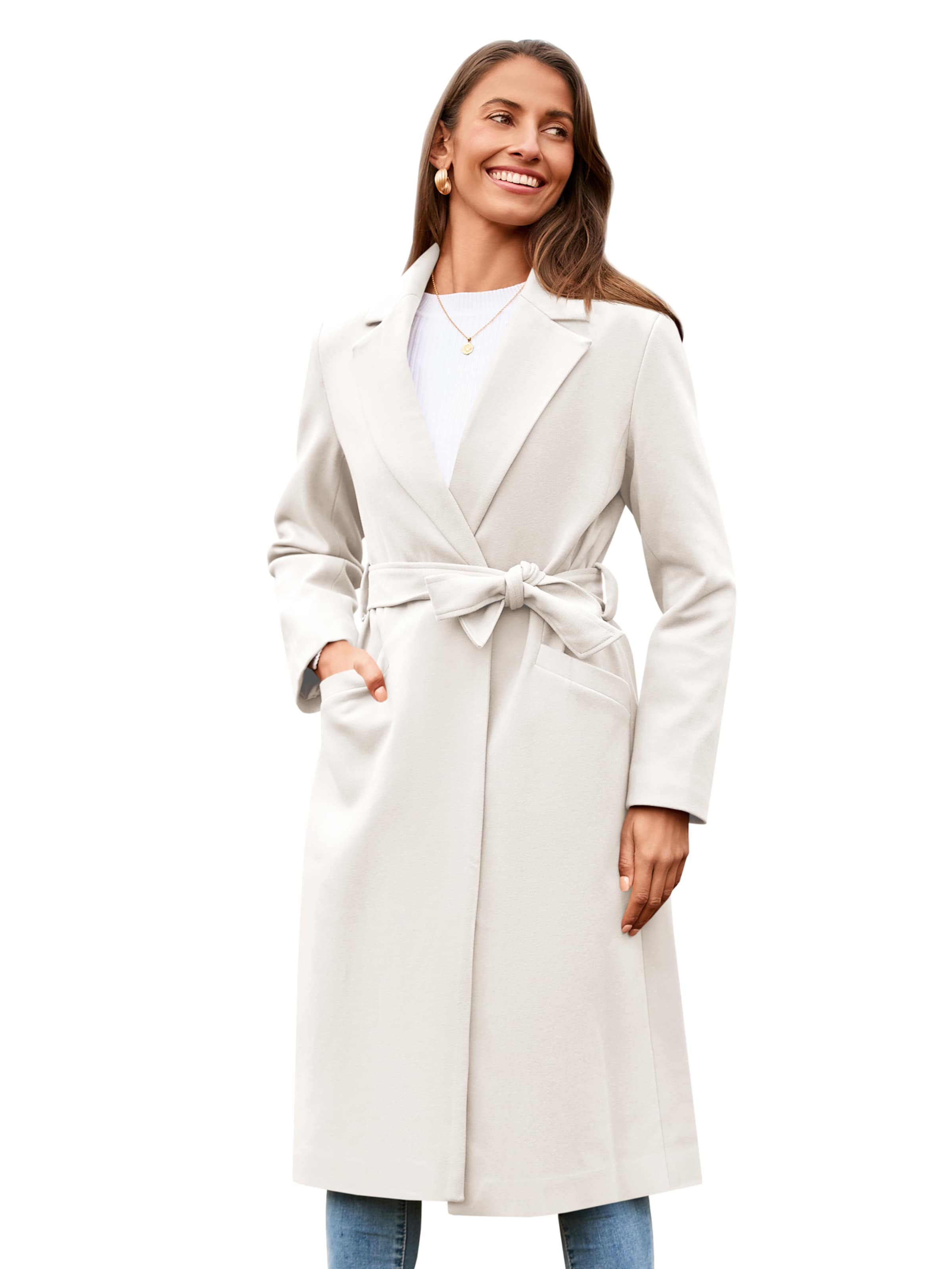 Imily Bela Between-Seasons Coat in White: front