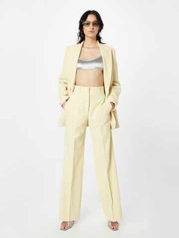 IVY OAK Wide leg Pleated Pants 'PENINA' in Yellow