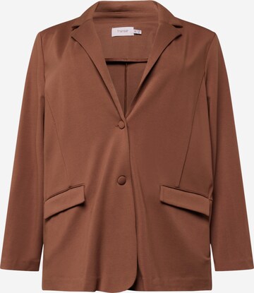 Blazer 'PLANO' Fransa Curve en marron : devant