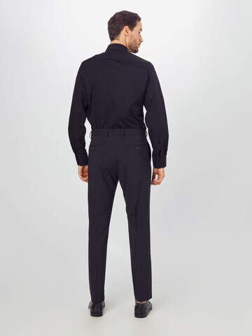 Coupe slim Pantalon à plis s.Oliver BLACK LABEL en noir
