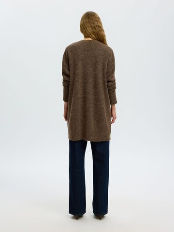 Cardigan SELECTED en marron