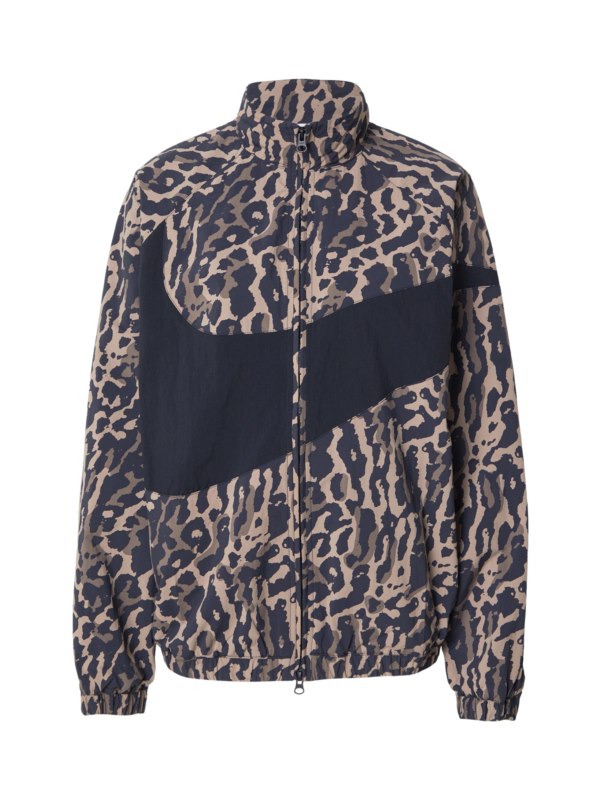 Giacca di mezza stagione Nike Sportswear di colore beige / talpa / nero, Visualizzazione prodotti
