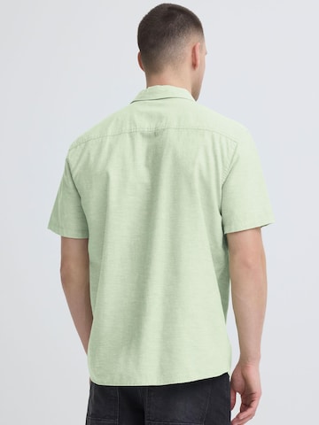 BLEND - Ajuste regular Camisa ' BHAban Slub Linen Mix ' en verde
