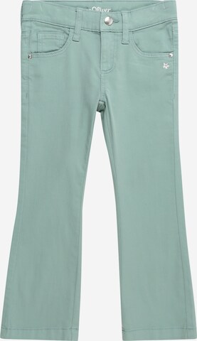 évasé Pantalon s.Oliver en vert : devant