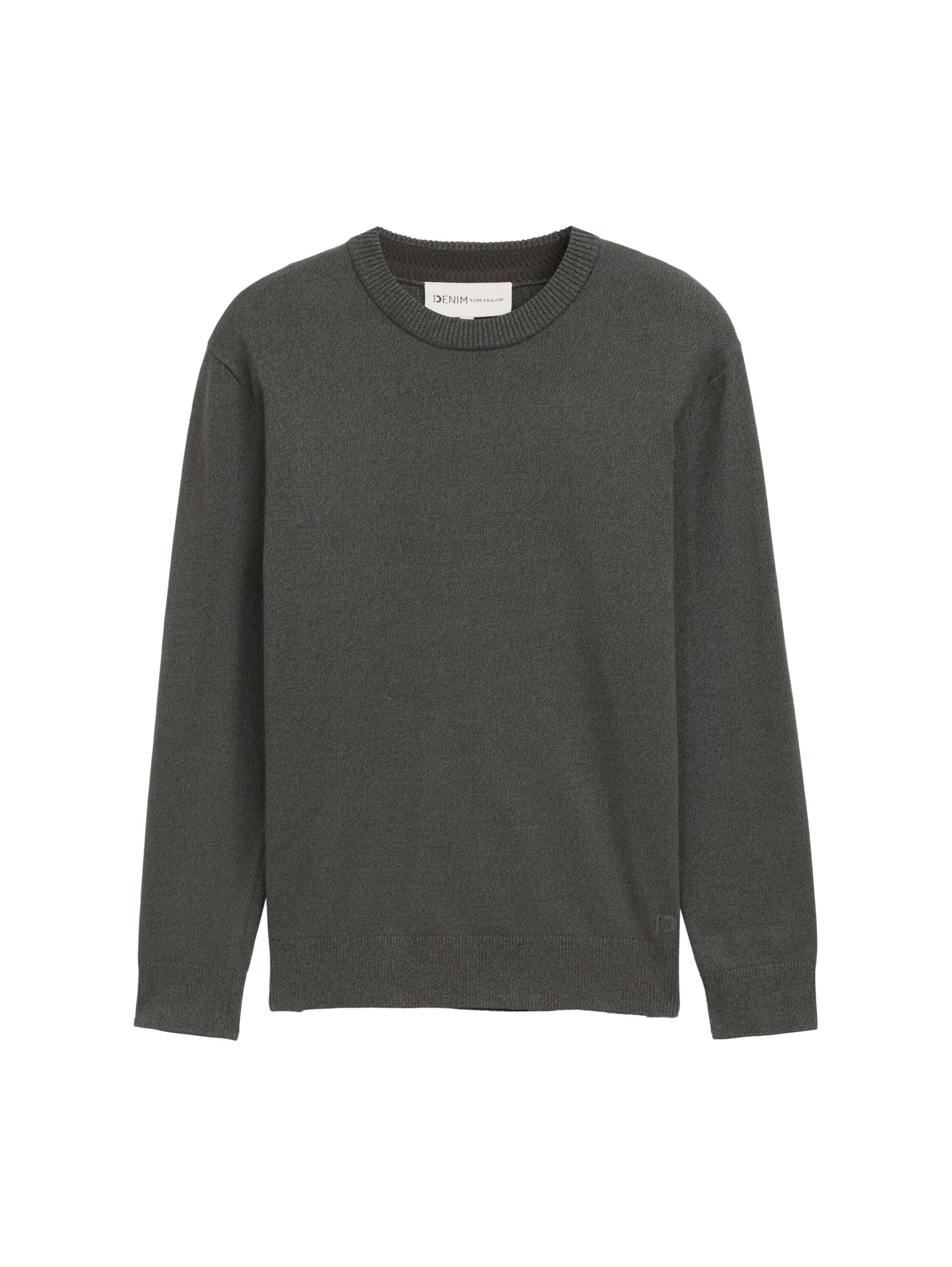 TOM TAILOR DENIM Pullover in Grau: Vorderseite