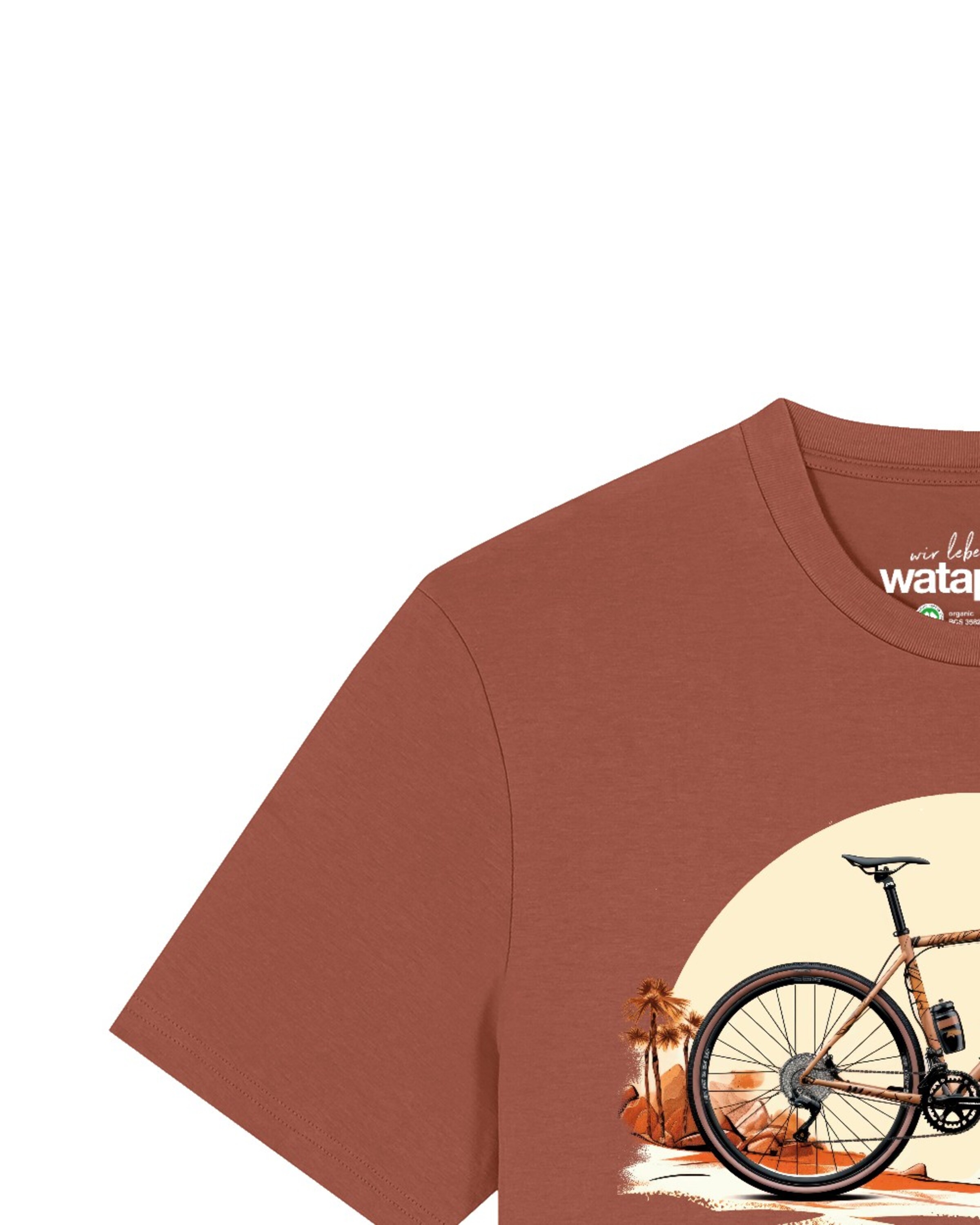 T-Shirt 'Gravelbike' Watapparel en rouge