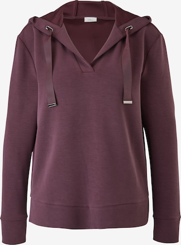 Sweat-shirt s.Oliver BLACK LABEL en violet : devant