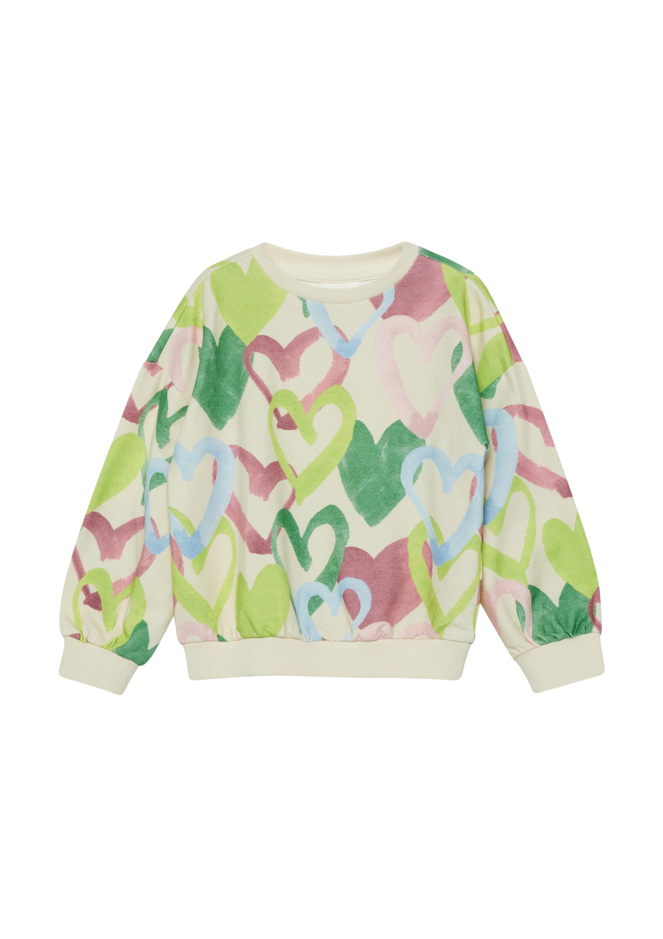 Sweat-shirt s.Oliver en beige : devant