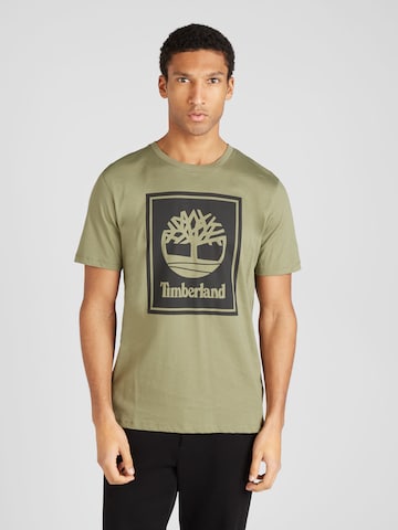 TIMBERLAND Shirt in Groen: voorkant