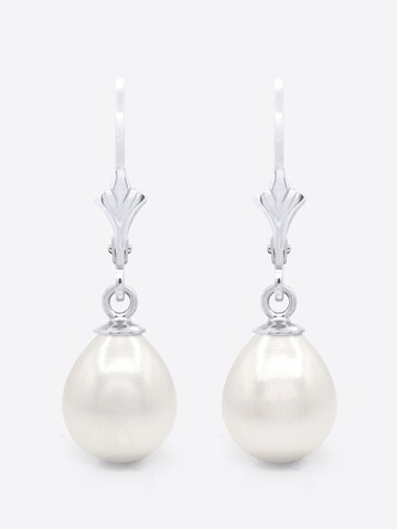 Orecchini 'CALLAS' di Ateliers Saint Germain in bianco: frontale