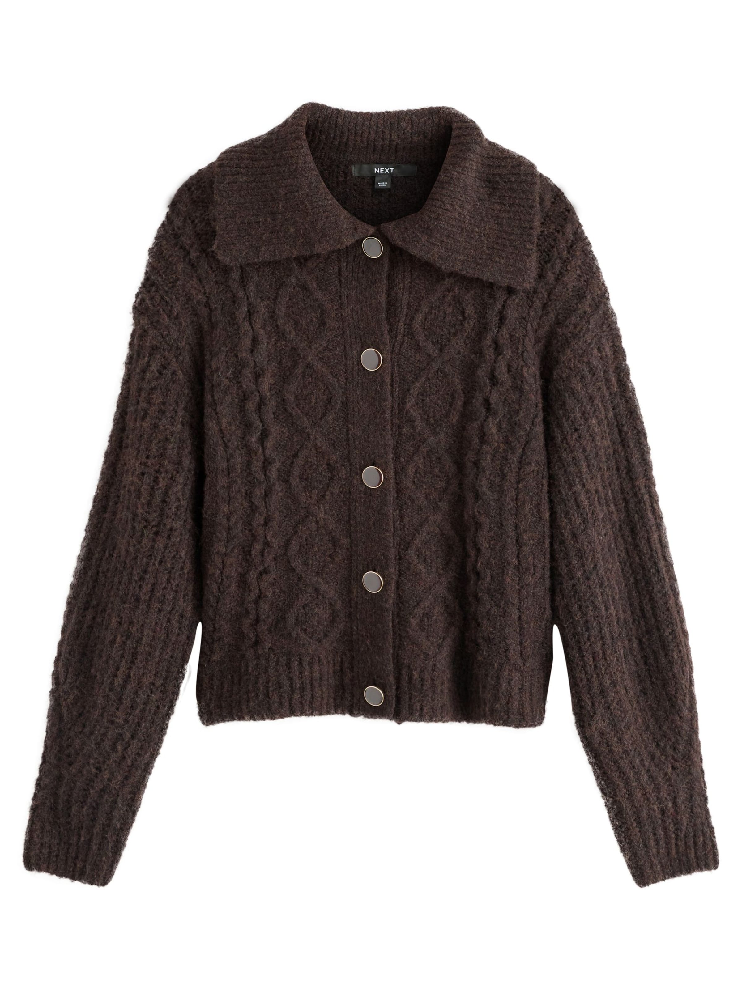 Next Kardigán - barna: elől