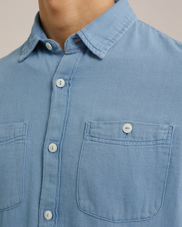 WE Fashion - Regular Fit Camisa em azul