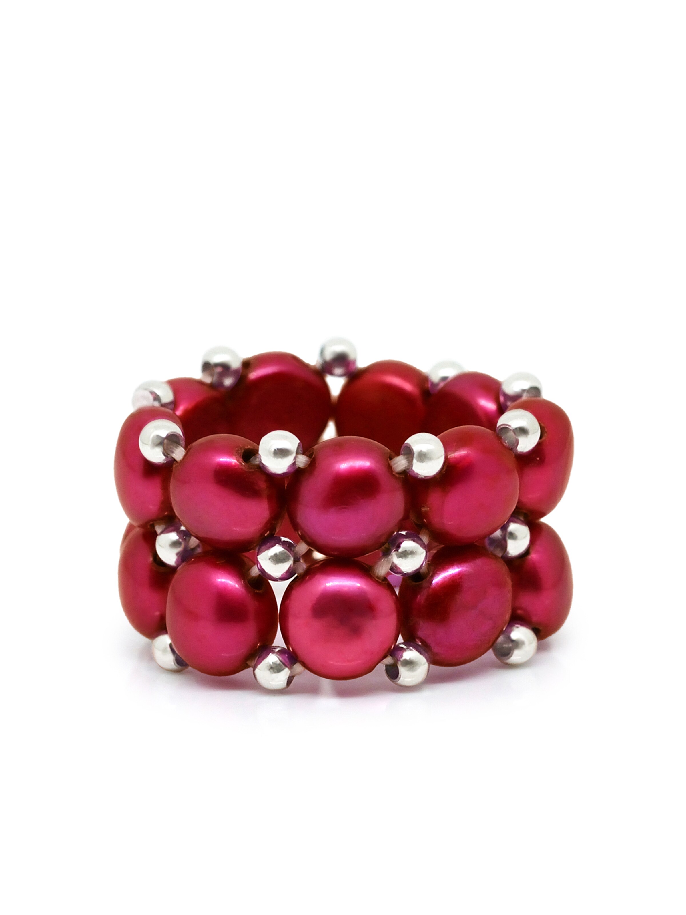 Ateliers Saint Germain - Anillo 'TUILERIES' en rojo